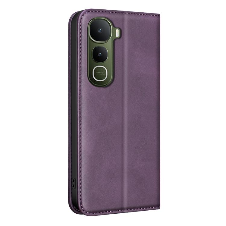 For vivo Y400 5G Global BINFEN COLOR Calfskin Texture Magnetic RFID Vegan Leather Phone Case