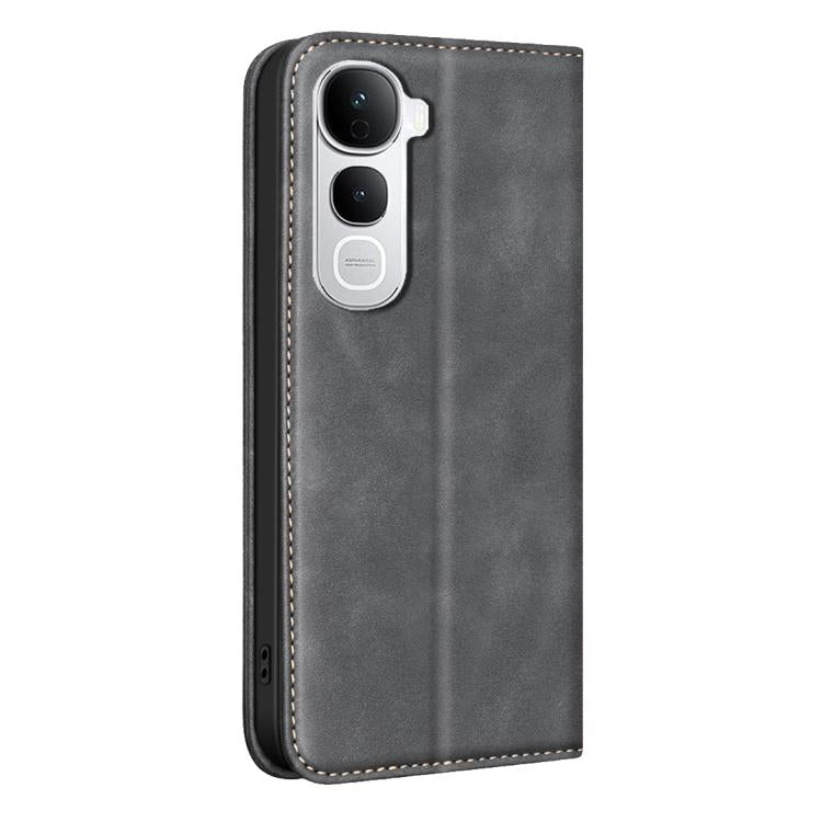 For vivo Y400 Pro 5G BINFEN COLOR Calfskin Texture Magnetic RFID Vegan Leather Phone Case