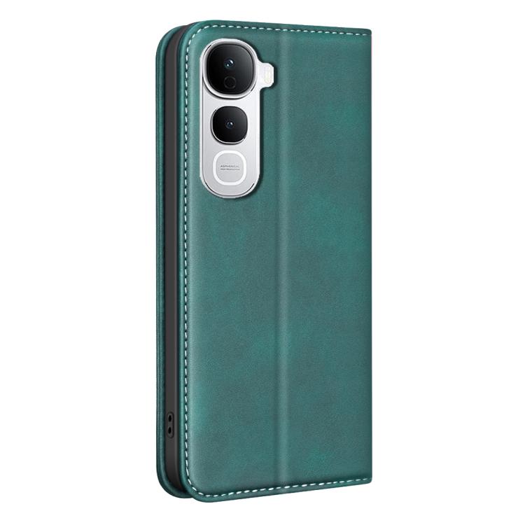For vivo Y400 Pro 5G BINFEN COLOR Calfskin Texture Magnetic RFID Vegan Leather Phone Case
