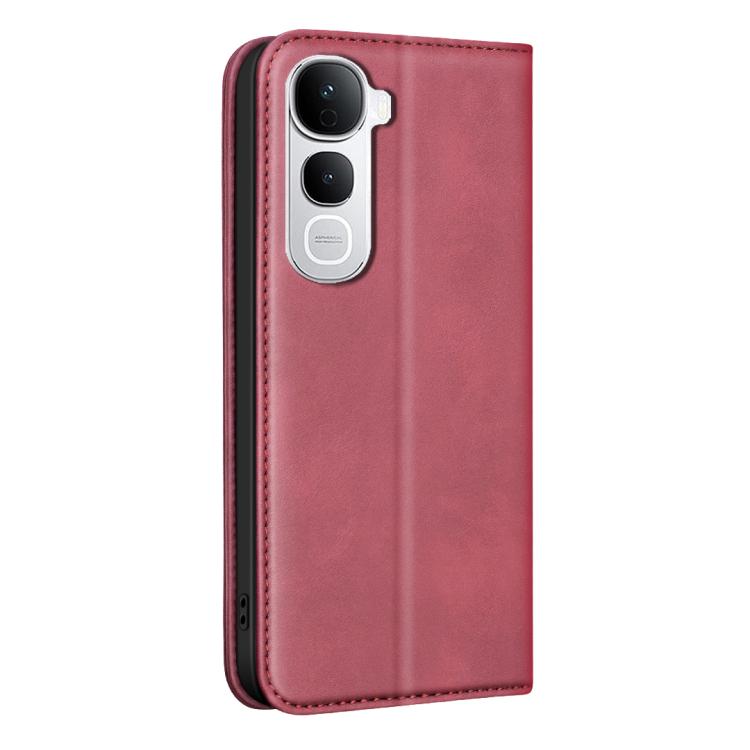 For vivo Y400 Pro 5G BINFEN COLOR Calfskin Texture Magnetic RFID Vegan Leather Phone Case
