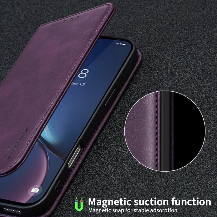 For Google Pixel 8a BINFEN COLOR Calfskin Texture Magnetic RFID Vegan Leather Phone Case