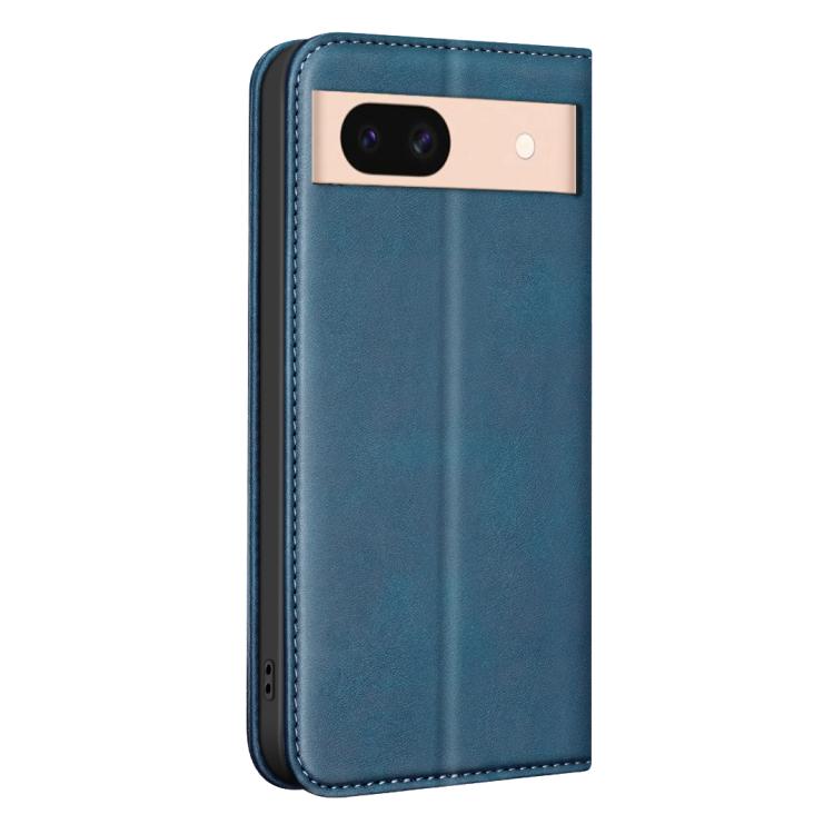 For Google Pixel 8a BINFEN COLOR Calfskin Texture Magnetic RFID Vegan Leather Phone Case