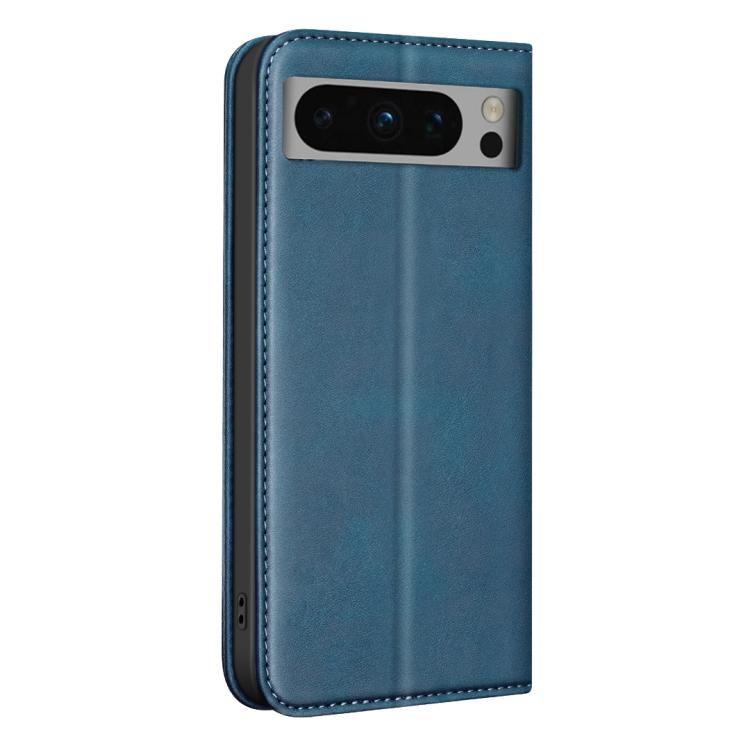 For Google Pixel 8 Pro BINFEN COLOR Calfskin Texture Magnetic RFID Vegan Leather Phone Case