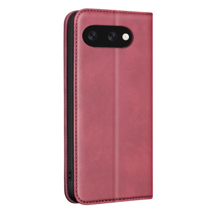 For Google Pixel 9a BINFEN COLOR Calfskin Texture Magnetic RFID Vegan Leather Phone Case