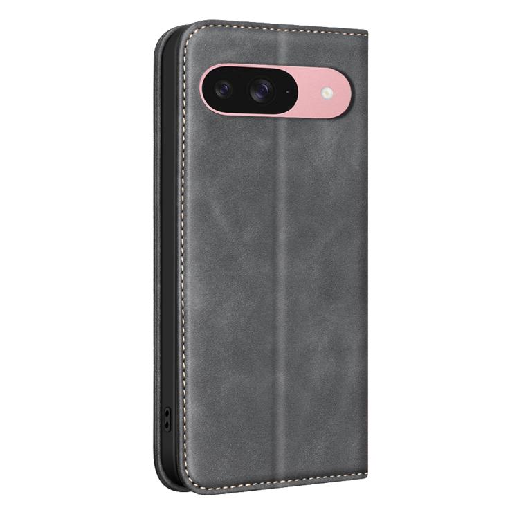 For Google Pixel 10/10 Pro/9/9 Pro BINFEN COLOR Calfskin Texture Magnetic RFID Vegan Leather Phone Case