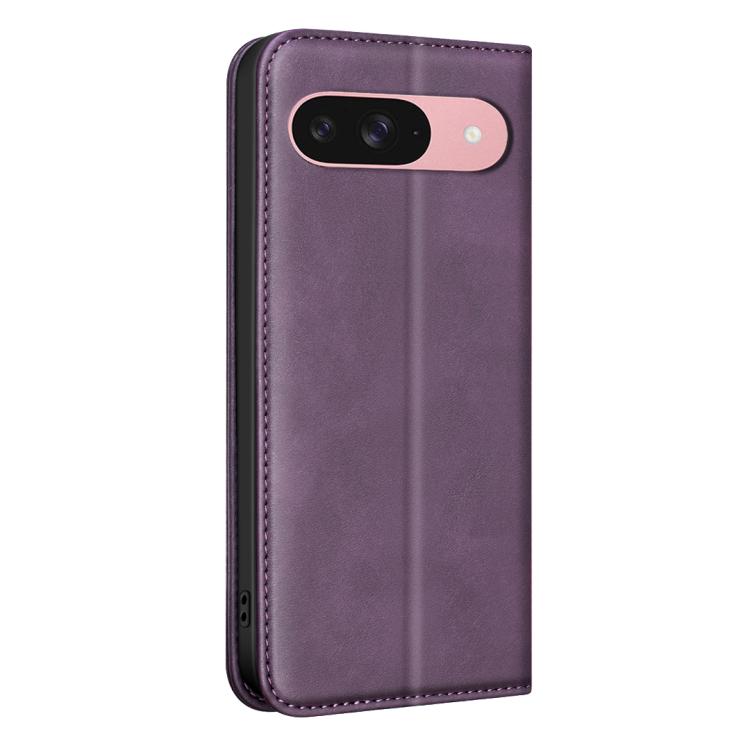 For Google Pixel 10/10 Pro/9/9 Pro BINFEN COLOR Calfskin Texture Magnetic RFID Vegan Leather Phone Case