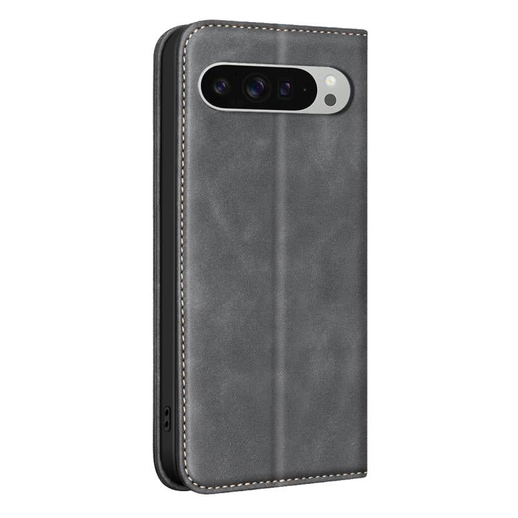 For Google Pixel 10 Pro XL Global BINFEN COLOR Calfskin Texture Magnetic RFID Vegan Leather Phone Case