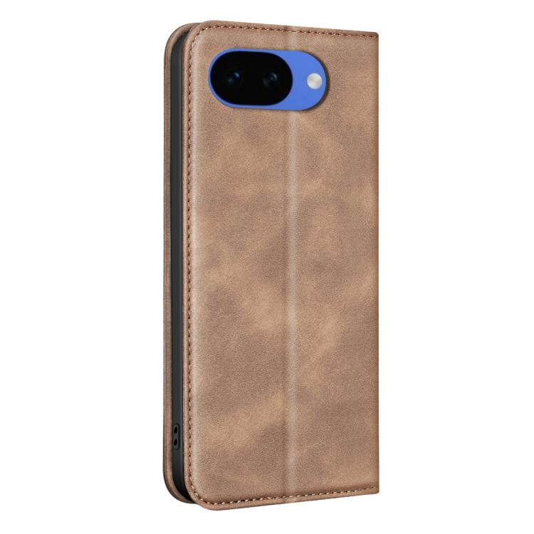 For Google Pixel 10a BINFEN COLOR Calfskin Texture Magnetic RFID Vegan Leather Phone Case