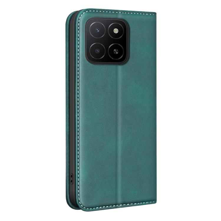 For Hono X5B / X6C 4G BINFEN COLOR Calfskin Texture Magnetic RFID Vegan Leather Phone Case