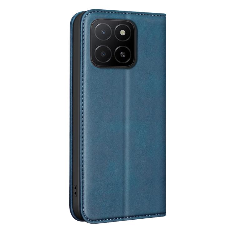 For Hono X5B / X6C 4G BINFEN COLOR Calfskin Texture Magnetic RFID Vegan Leather Phone Case