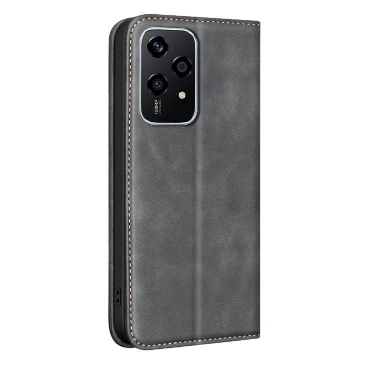 For Hono 200 Lite Global BINFEN COLOR Calfskin Texture Magnetic RFID Vegan Leather Phone Case