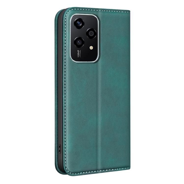 For Hono 200 Lite Global BINFEN COLOR Calfskin Texture Magnetic RFID Vegan Leather Phone Case