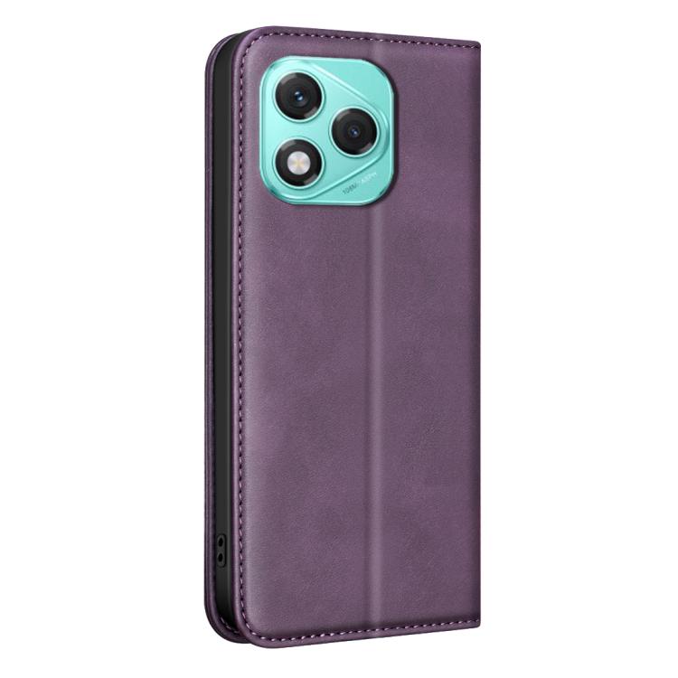 For Hono 400 Lite Global BINFEN COLOR Calfskin Texture Magnetic RFID Vegan Leather Phone Case