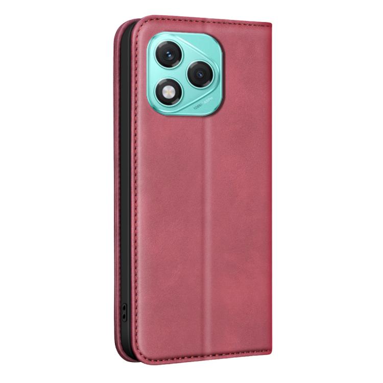 For Hono 400 Lite Global BINFEN COLOR Calfskin Texture Magnetic RFID Vegan Leather Phone Case