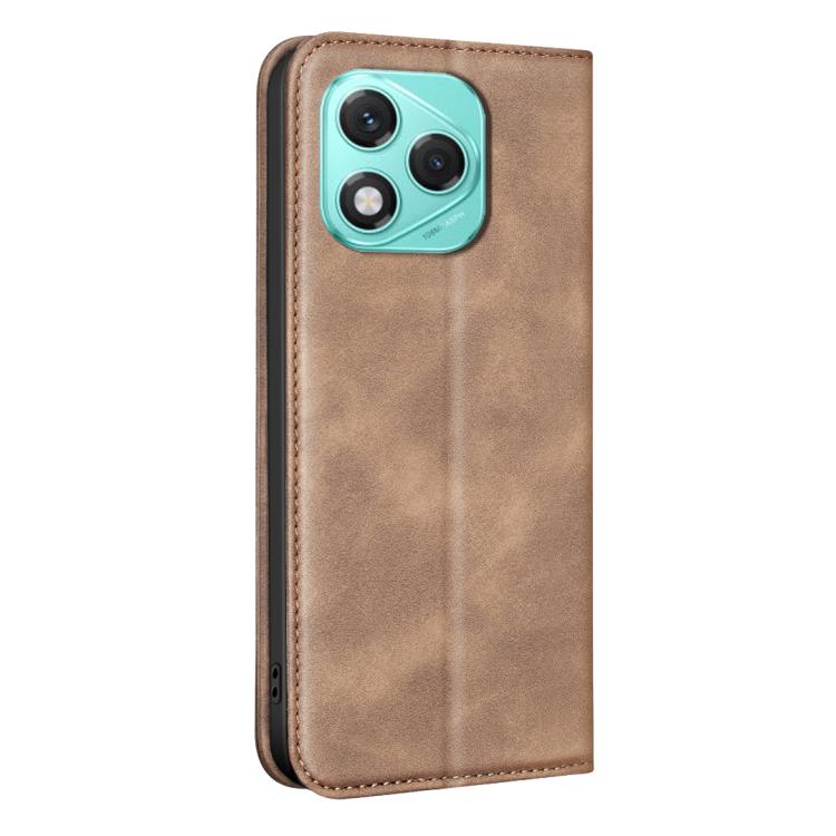 For Hono 400 Lite Global BINFEN COLOR Calfskin Texture Magnetic RFID Vegan Leather Phone Case