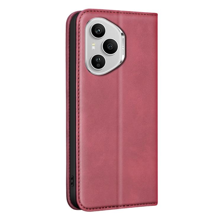 For Hono 400 Pro Global 160.8mm BINFEN COLOR Calfskin Texture Magnetic RFID Vegan Leather Phone Case