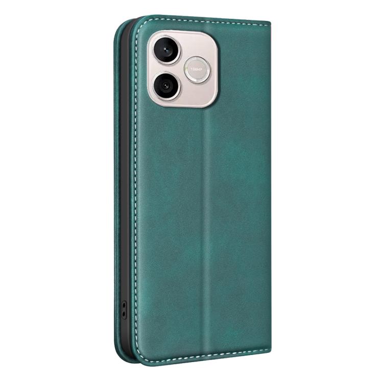 For Hono 600 Lite Global BINFEN COLOR Calfskin Texture Magnetic RFID Vegan Leather Phone Case