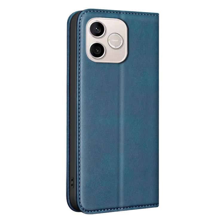 For Hono 600 Lite Global BINFEN COLOR Calfskin Texture Magnetic RFID Vegan Leather Phone Case