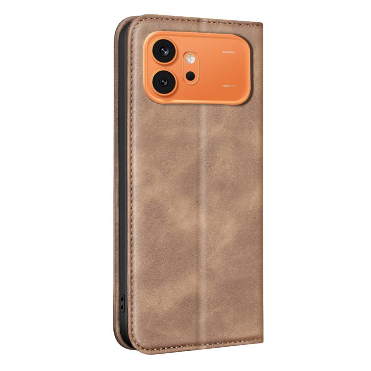 For Hono 600 Global BINFEN COLOR Calfskin Texture Magnetic RFID Vegan Leather Phone Case