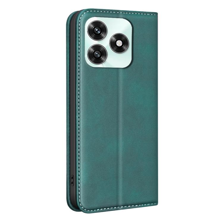For Hono X5c 4G Global/X5c Plus BINFEN COLOR Calfskin Texture Magnetic RFID Vegan Leather Phone Case
