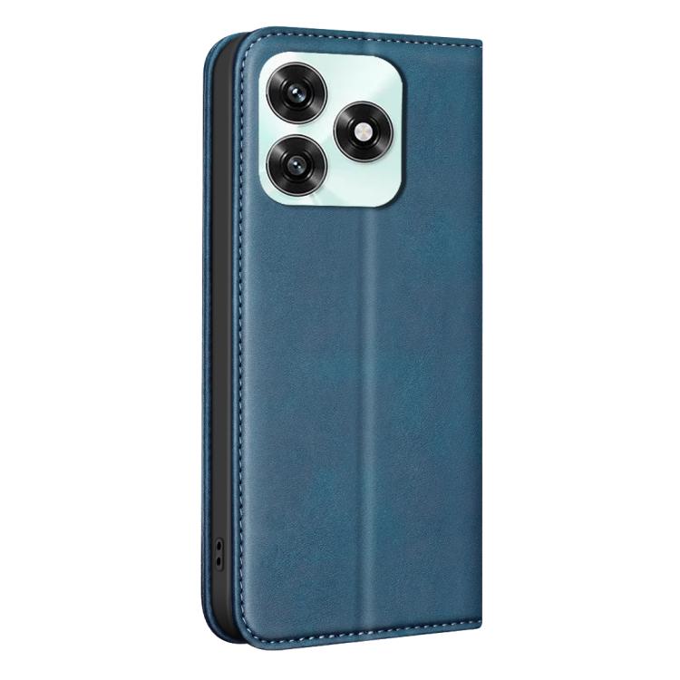For Hono X5c 4G Global/X5c Plus BINFEN COLOR Calfskin Texture Magnetic RFID Vegan Leather Phone Case