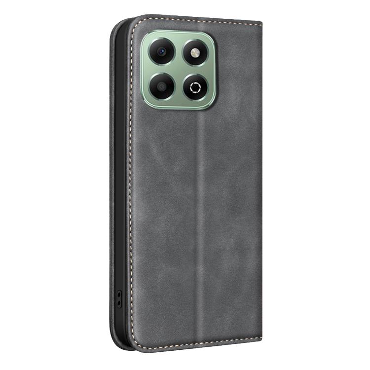 For Hono X6b 4G BINFEN COLOR Calfskin Texture Magnetic RFID Vegan Leather Phone Case