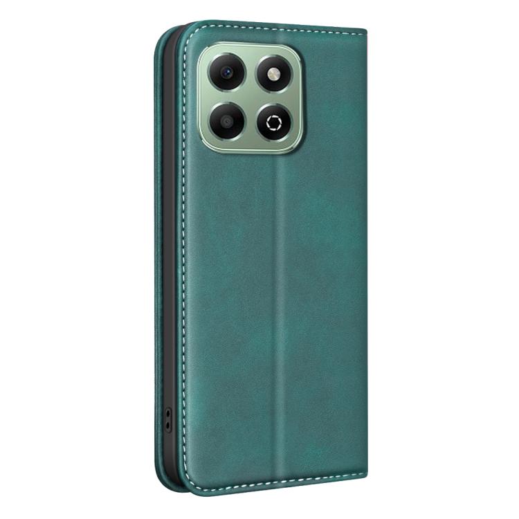 For Hono X6b 4G BINFEN COLOR Calfskin Texture Magnetic RFID Vegan Leather Phone Case