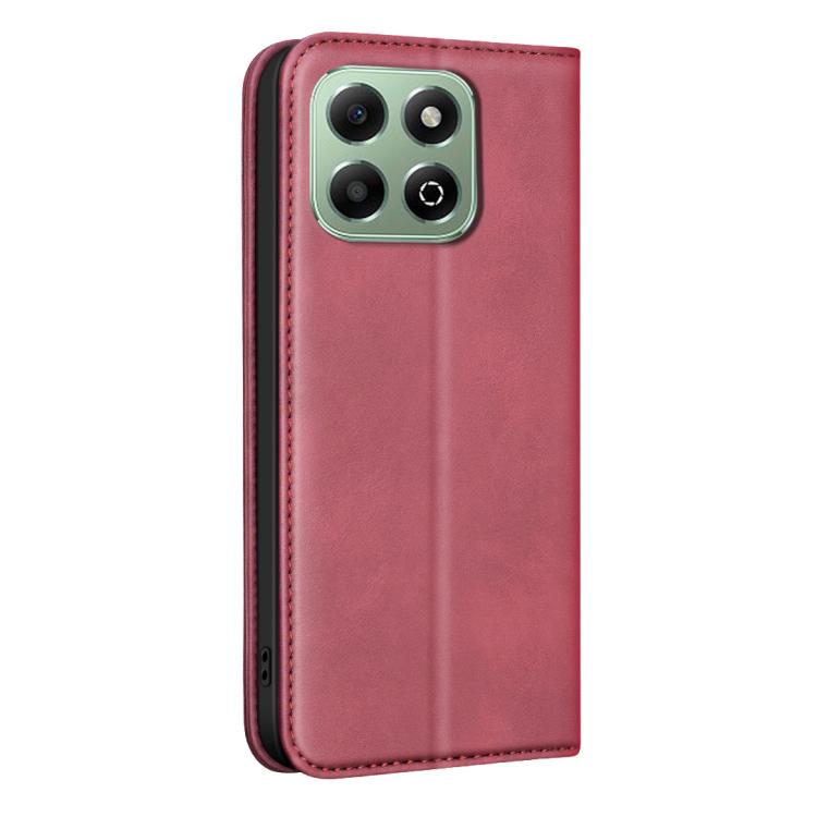 For Hono X6b 4G BINFEN COLOR Calfskin Texture Magnetic RFID Vegan Leather Phone Case