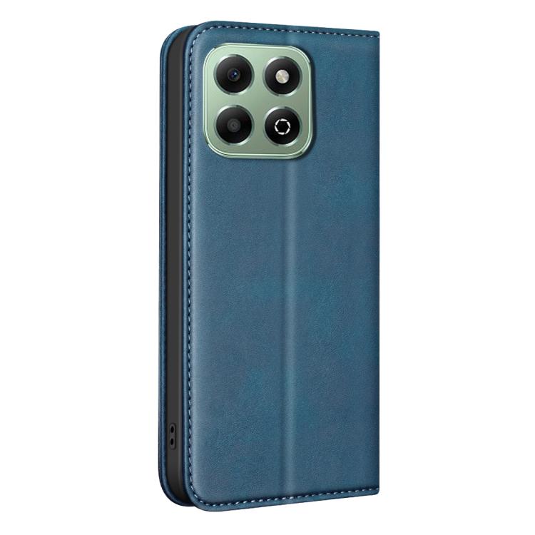 For Hono X6b 4G BINFEN COLOR Calfskin Texture Magnetic RFID Vegan Leather Phone Case