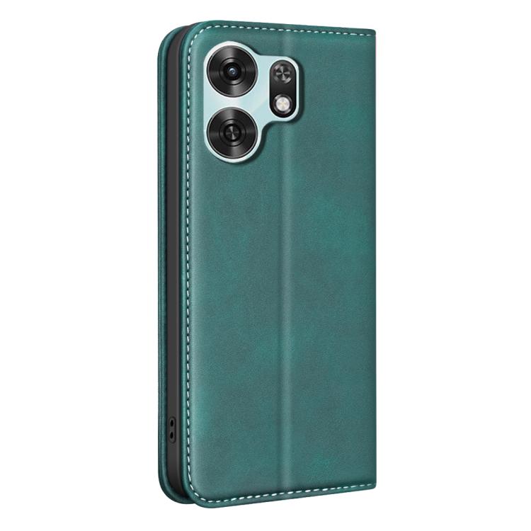 For Hono X6d 5G BINFEN COLOR Calfskin Texture Magnetic RFID Vegan Leather Phone Case