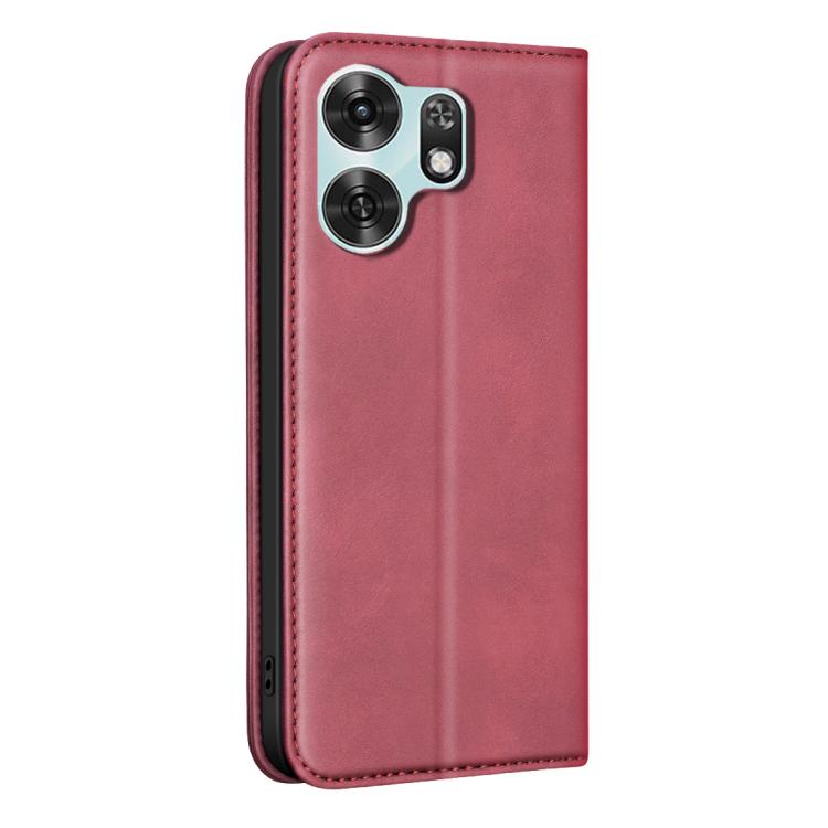 For Hono X6d 5G BINFEN COLOR Calfskin Texture Magnetic RFID Vegan Leather Phone Case