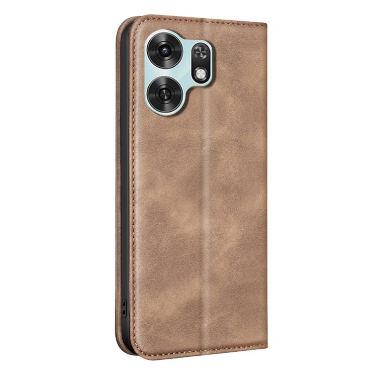 For Hono X6d 5G BINFEN COLOR Calfskin Texture Magnetic RFID Vegan Leather Phone Case
