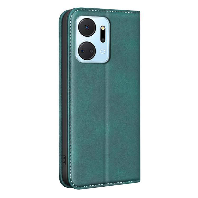 For Hono X7a BINFEN COLOR Calfskin Texture Magnetic RFID Vegan Leather Phone Case