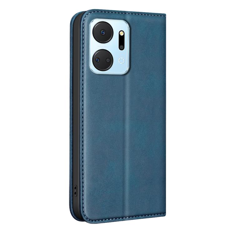 For Hono X7a BINFEN COLOR Calfskin Texture Magnetic RFID Vegan Leather Phone Case