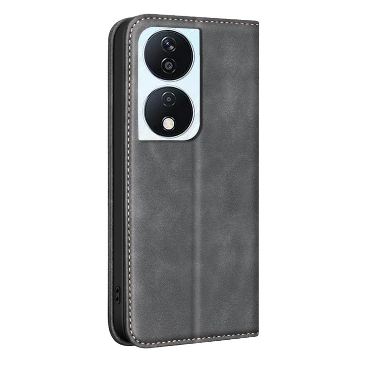 For Hono X7b BINFEN COLOR Calfskin Texture Magnetic RFID Vegan Leather Phone Case