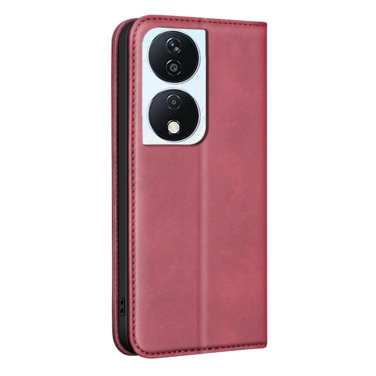 For Hono X7b BINFEN COLOR Calfskin Texture Magnetic RFID Vegan Leather Phone Case