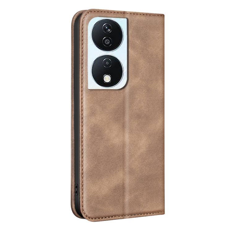 For Hono X7b BINFEN COLOR Calfskin Texture Magnetic RFID Vegan Leather Phone Case