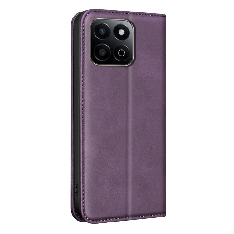 For Hono X7c 4G/5G/200 Smart BINFEN COLOR Calfskin Texture Magnetic RFID Vegan Leather Phone Case