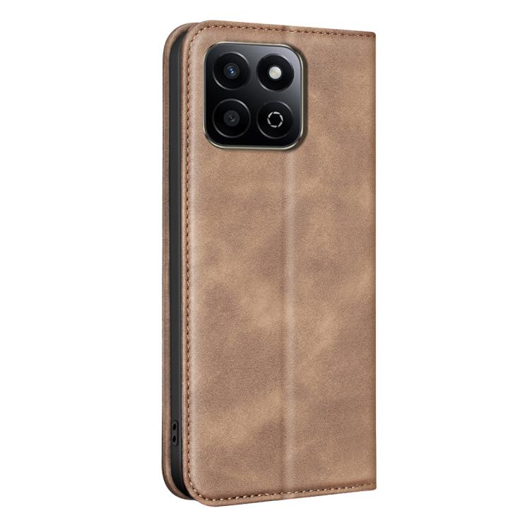 For Hono X7c 4G/5G/200 Smart BINFEN COLOR Calfskin Texture Magnetic RFID Vegan Leather Phone Case