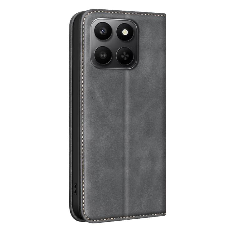 For Hono X7d 5G Global BINFEN COLOR Calfskin Texture Magnetic RFID Vegan Leather Phone Case