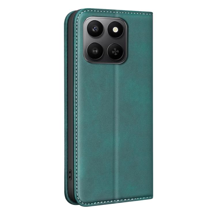 For Hono X7d 5G Global BINFEN COLOR Calfskin Texture Magnetic RFID Vegan Leather Phone Case