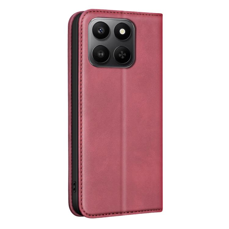 For Hono X7d 5G Global BINFEN COLOR Calfskin Texture Magnetic RFID Vegan Leather Phone Case