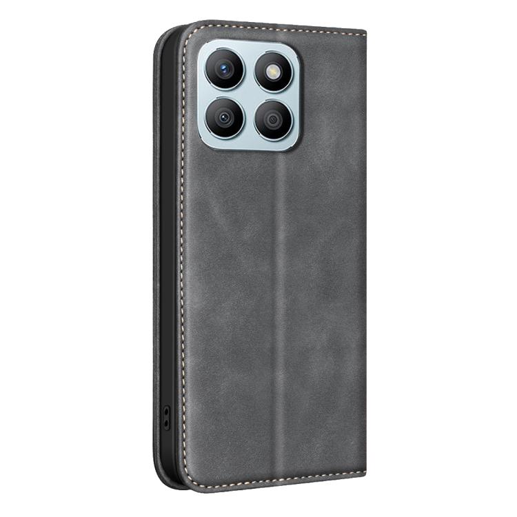 For Hono X8b BINFEN COLOR Calfskin Texture Magnetic RFID Vegan Leather Phone Case