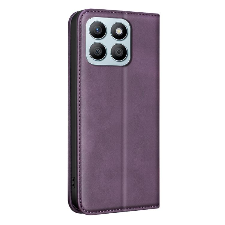 For Hono X8b BINFEN COLOR Calfskin Texture Magnetic RFID Vegan Leather Phone Case
