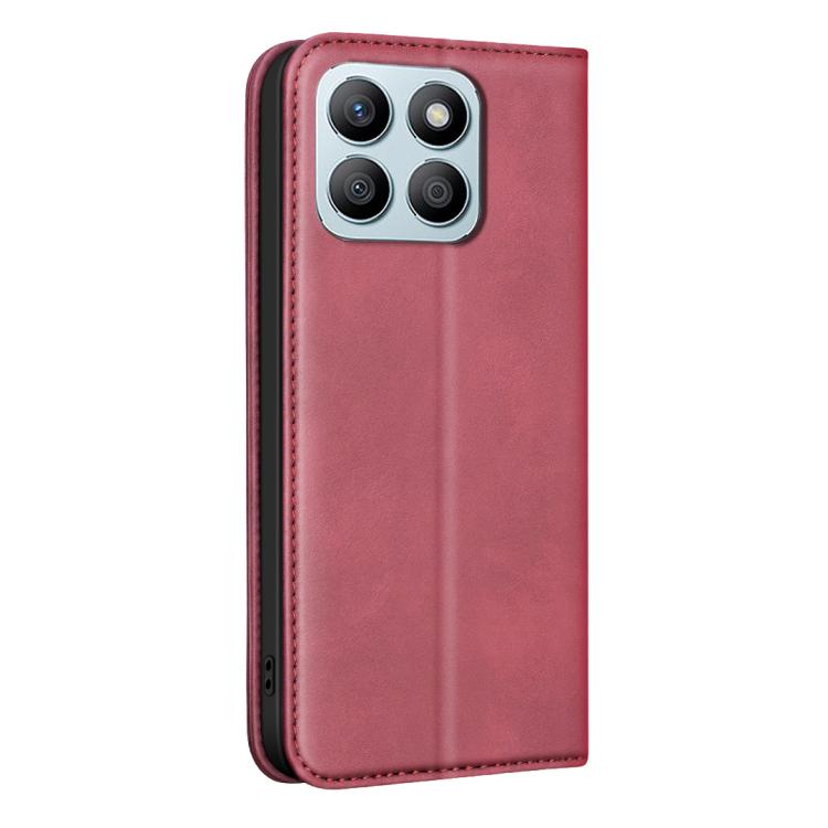 For Hono X8b BINFEN COLOR Calfskin Texture Magnetic RFID Vegan Leather Phone Case