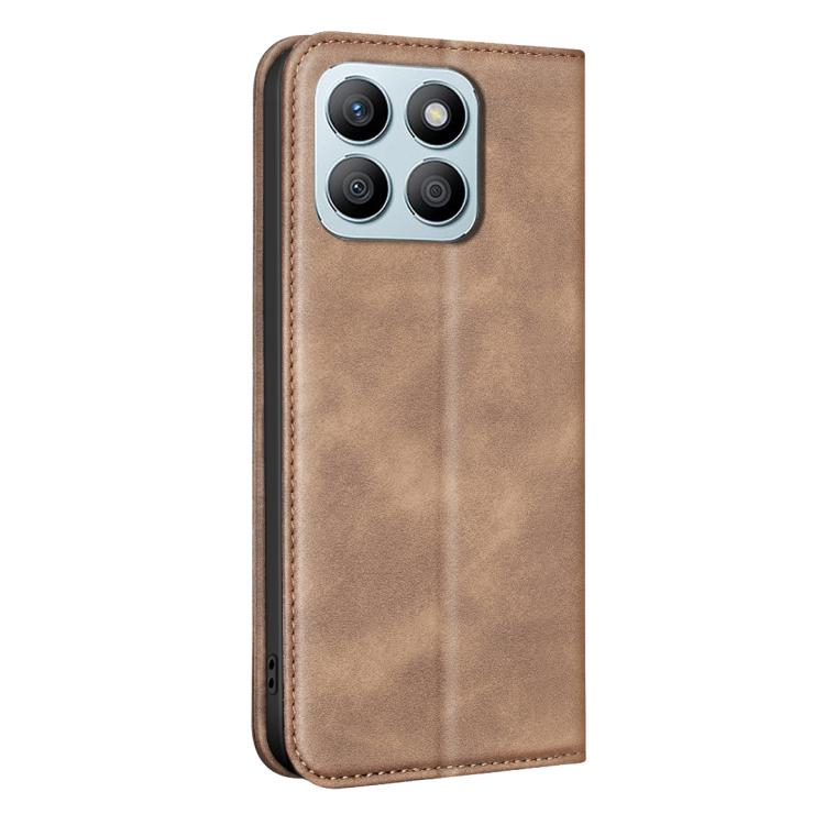 For Hono X8b BINFEN COLOR Calfskin Texture Magnetic RFID Vegan Leather Phone Case