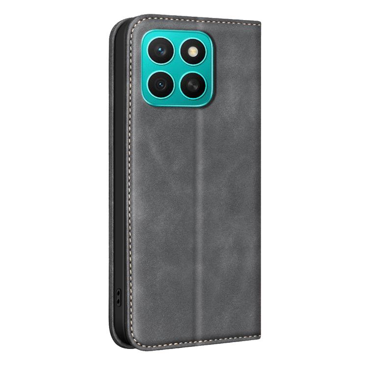 For Hono X8c BINFEN COLOR Calfskin Texture Magnetic RFID Vegan Leather Phone Case