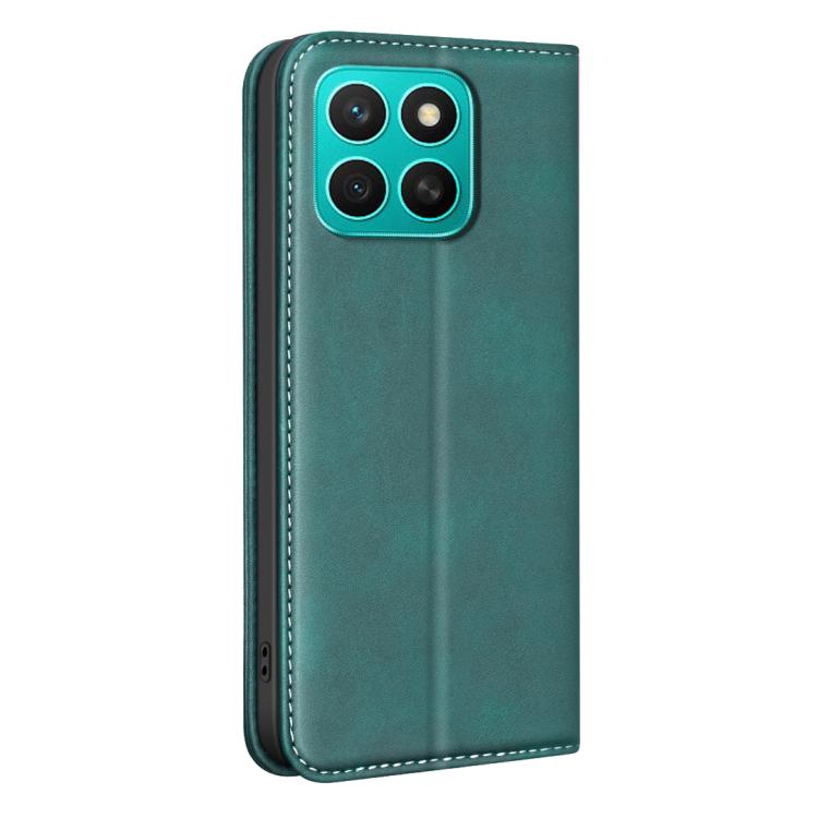 For Hono X8c BINFEN COLOR Calfskin Texture Magnetic RFID Vegan Leather Phone Case