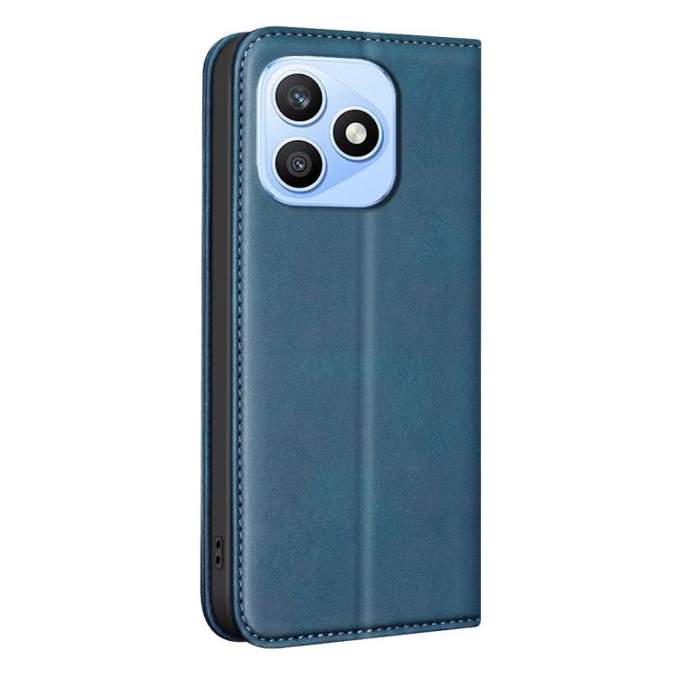 For Hono X8d 4G BINFEN COLOR Calfskin Texture Magnetic RFID Vegan Leather Phone Case