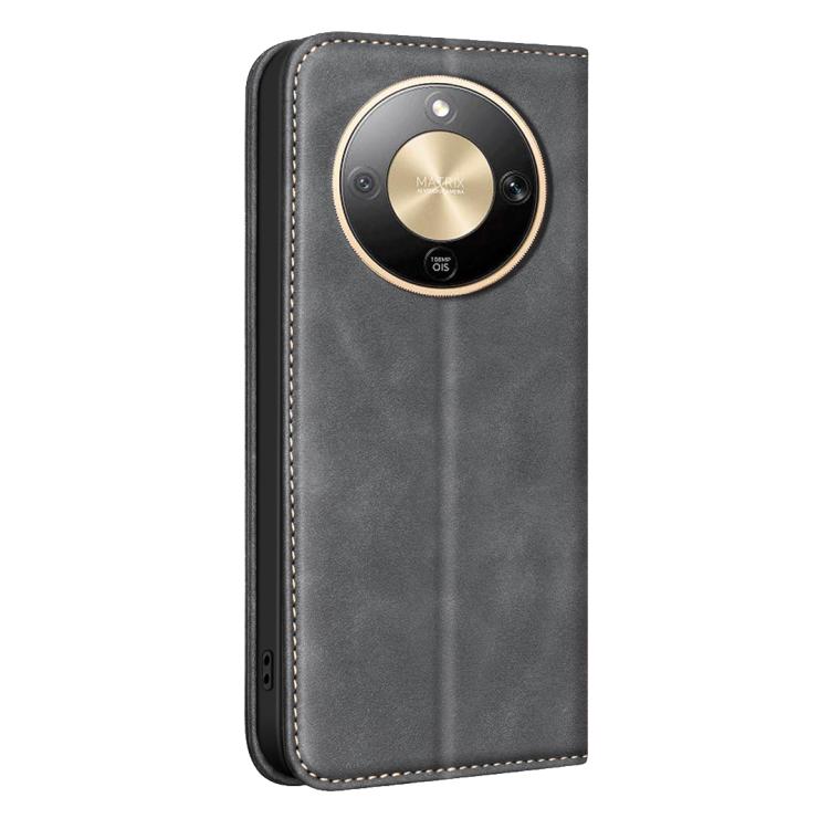 For Hono X9d 5G BINFEN COLOR Calfskin Texture Magnetic RFID Vegan Leather Phone Case